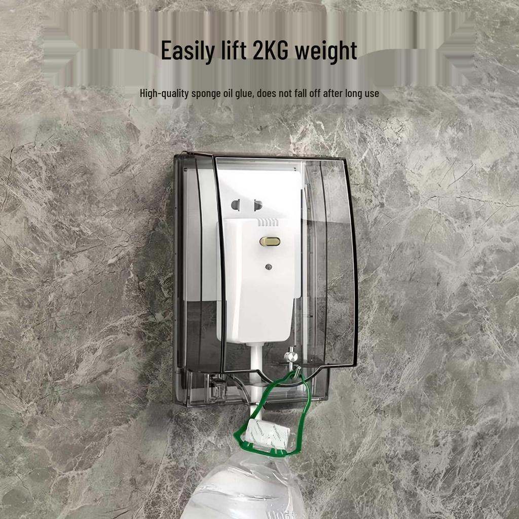 Type 86 Waterproof Bathroom Socket Cover – Adhesive, Universal Splashproof Protective Case