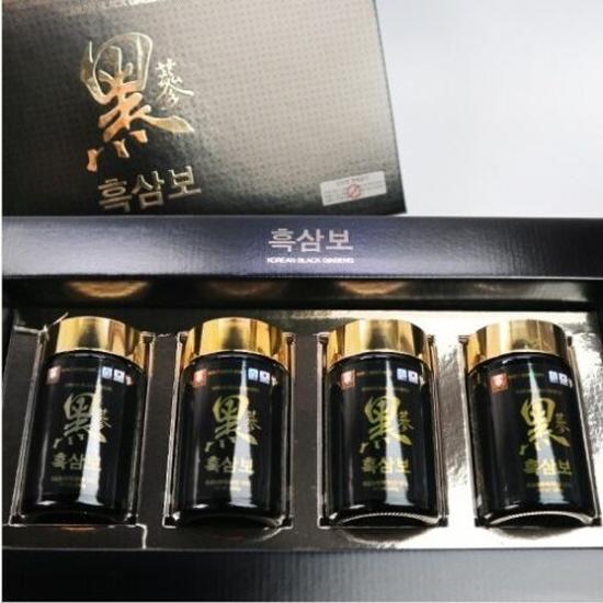 KOREA NO.1 Premium Korean Black Ginseng Saponin Extract, Panax 240g x 4 bottles