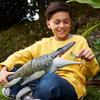 Mattel Jurassic World (JURASSIC WORLD) Battle Action Mosasaurus Figure Dinosaur Toy for Kids, Mov...