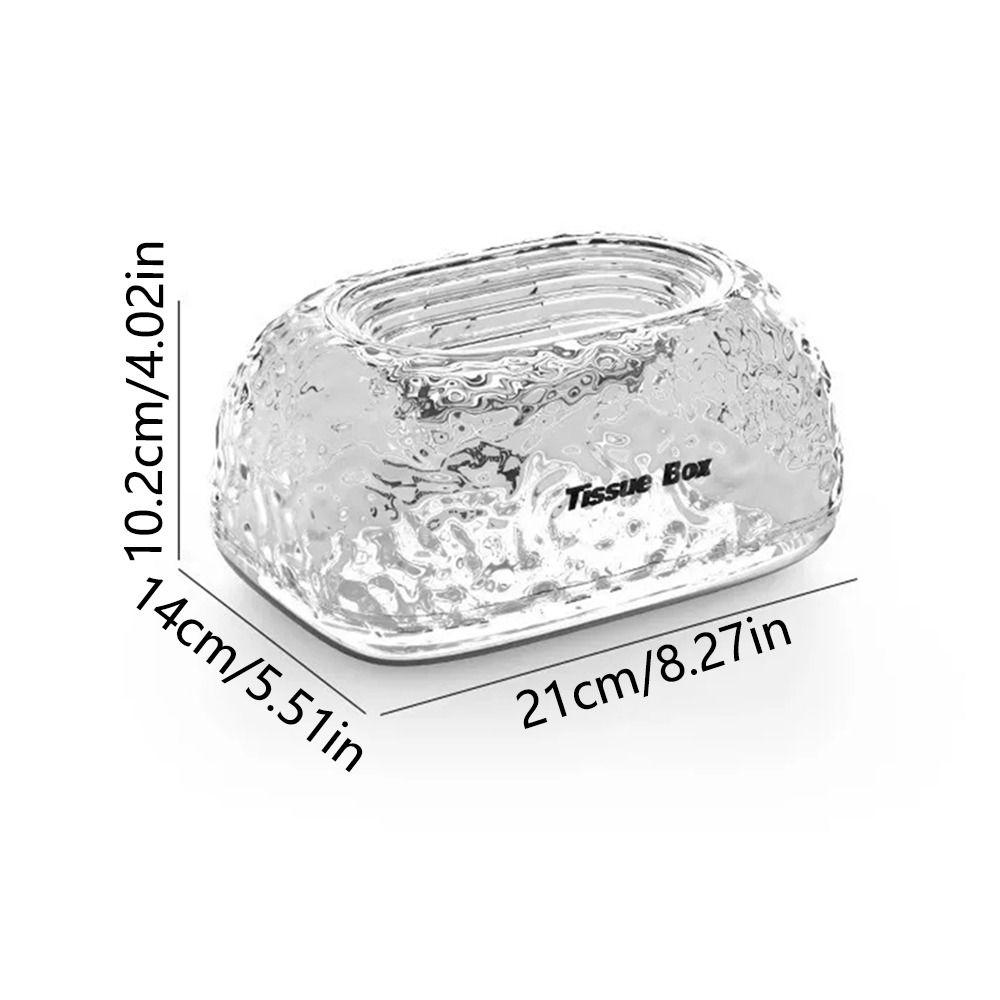 INS Irregular Tissue Box Glacier Wave Desktop Tissue Organizer Modern Napkin Dispenser  Living Room