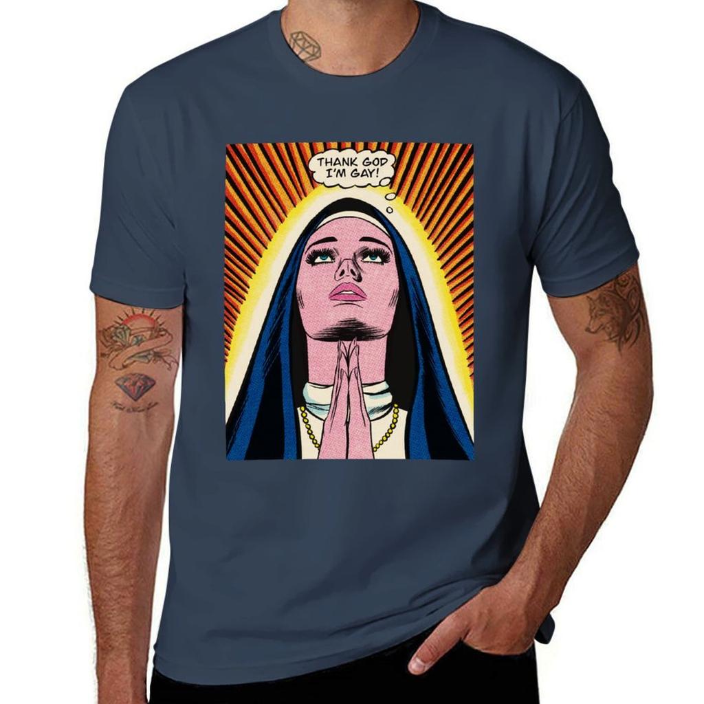 Thank god Im gay TShirt Casual Graphic Print Tee