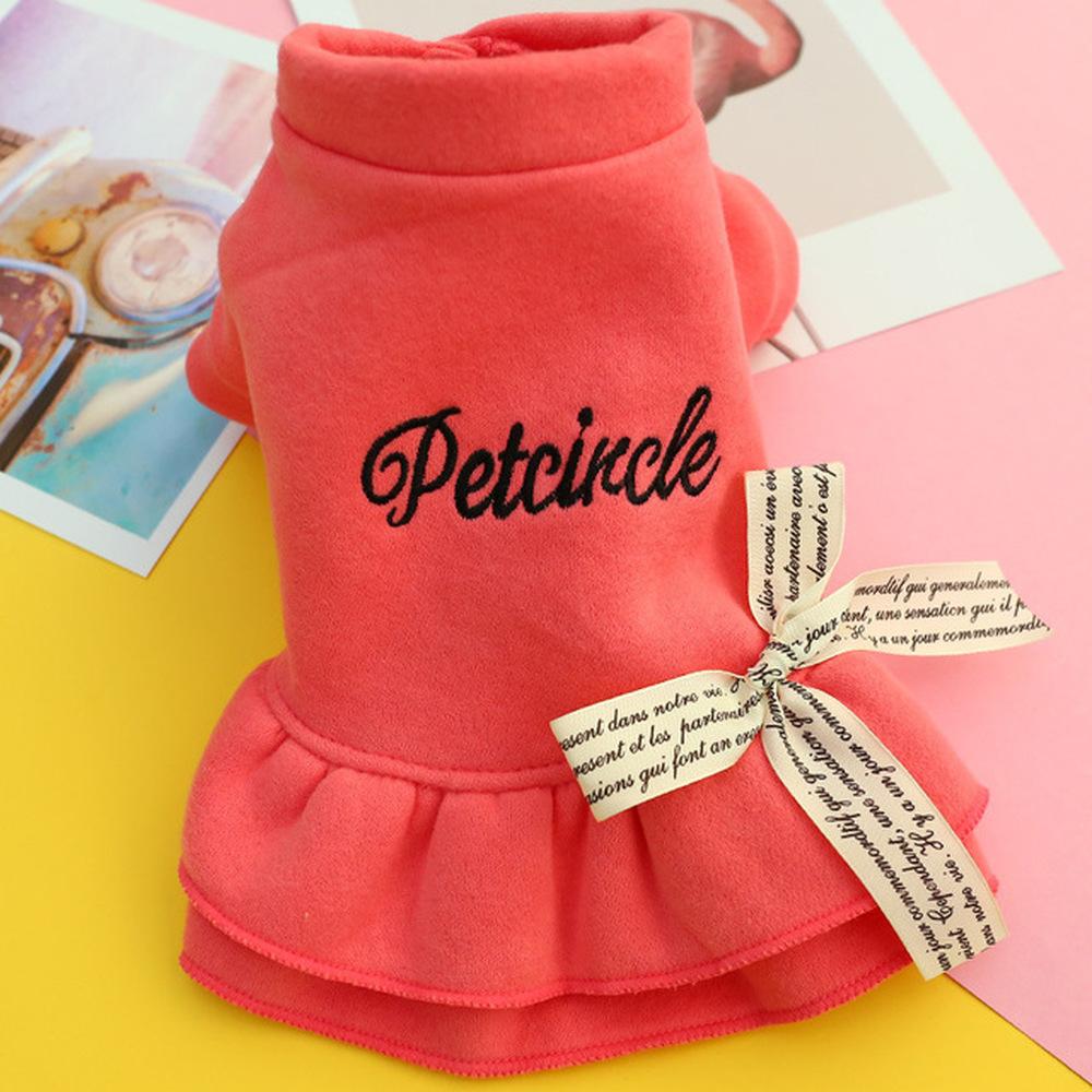 Cat Skirt Mascotas Vestidos Para Perritas Small Dog Cat Dress T-Shirt Letters Pet Puppy Sweater Hoodie for Small Dogs Dresses