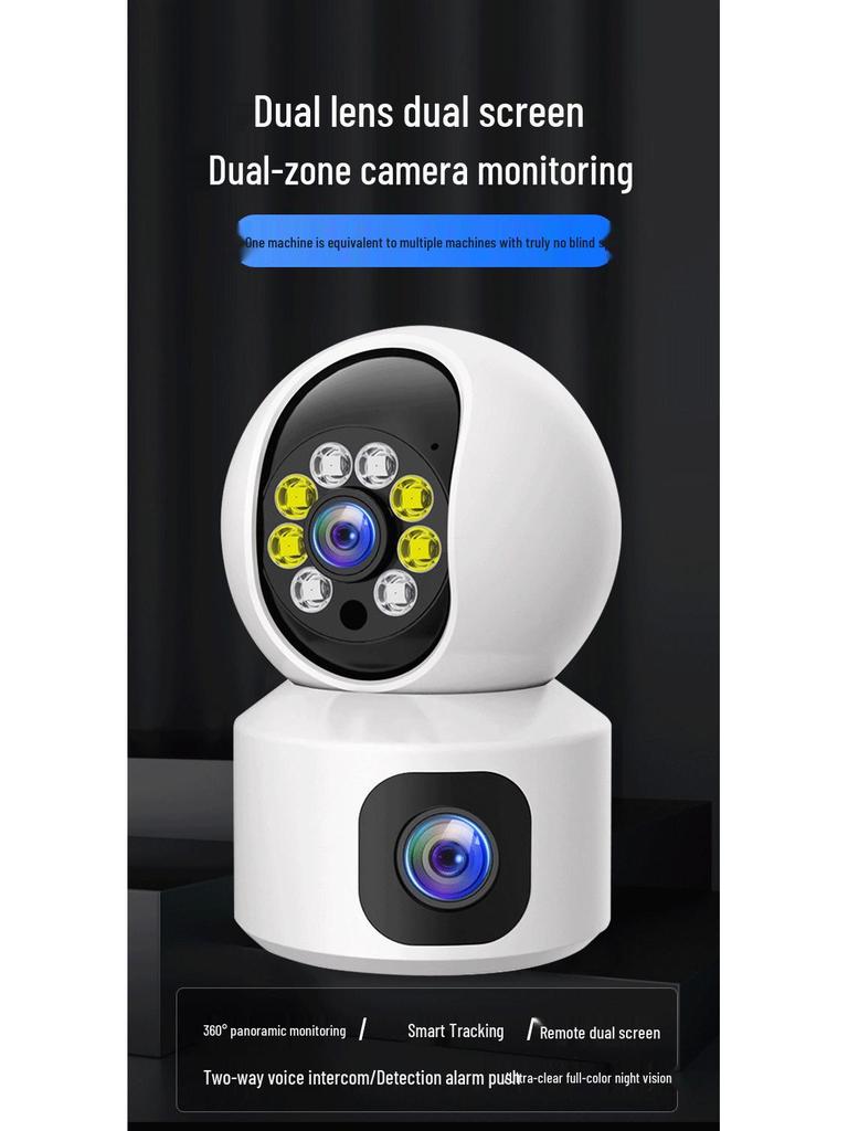 Tuya Graffiti Smart HD WiFi Dual Lens Camera with Smartphone Remote Monitoring