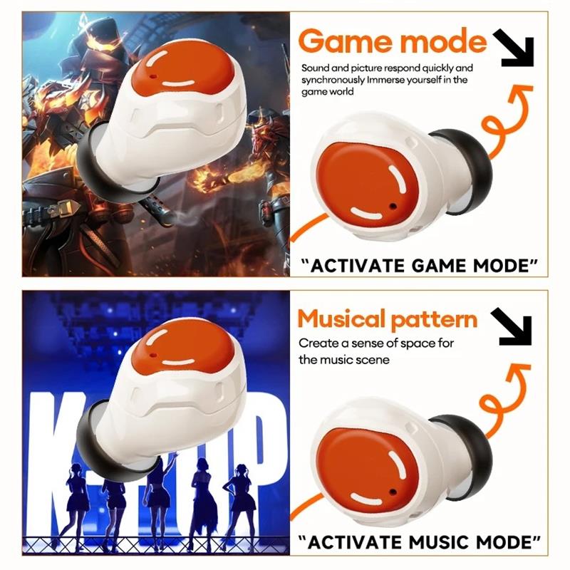 Original Lenovo LP26 TWS Wireless Bluetooth V5.4 Earphones Low Latency Music Sport Earbuds Hi-Fi Daul Mode Gaming Headphone New