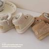 2025 Winter New Non-slip and Anti-kick 1-2 Years Old 3 Cotton Shoes Men and Women Baby Snow Boots Thickened Velvet Warm Cotton Boots