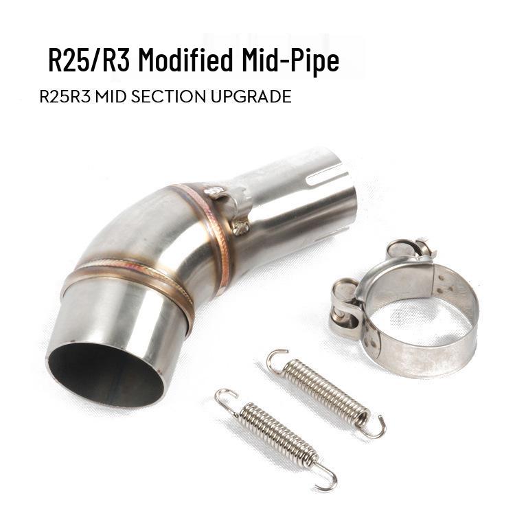 YZF-R3/R25 MT03 Motorcycle Titanium Mid-Section Front & Tail Exhaust Pipe