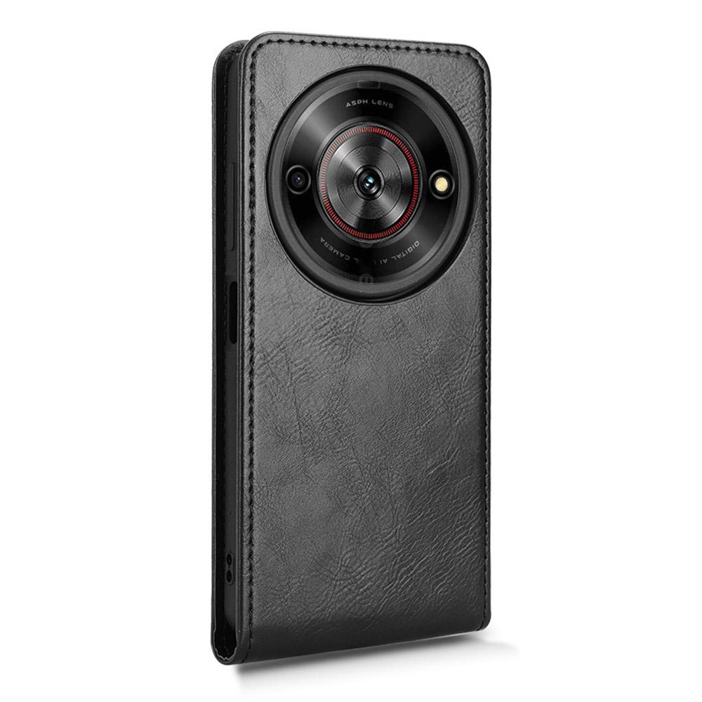 Phone Case For ZTE Blade A75 5G/nubia Focus/nubia Calf 5G Magnetic Vertical Flip Leather Cover with Card Slot