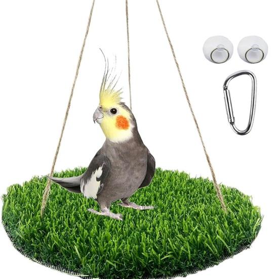 Reptile Hammock with Adjustable Rope Artificial Hanging Bed Small Pet Swing Mat