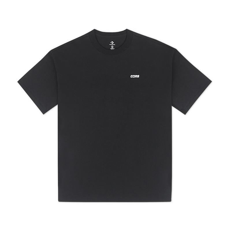 New Converse Cons T Shirt Men's Black 10027355-A01