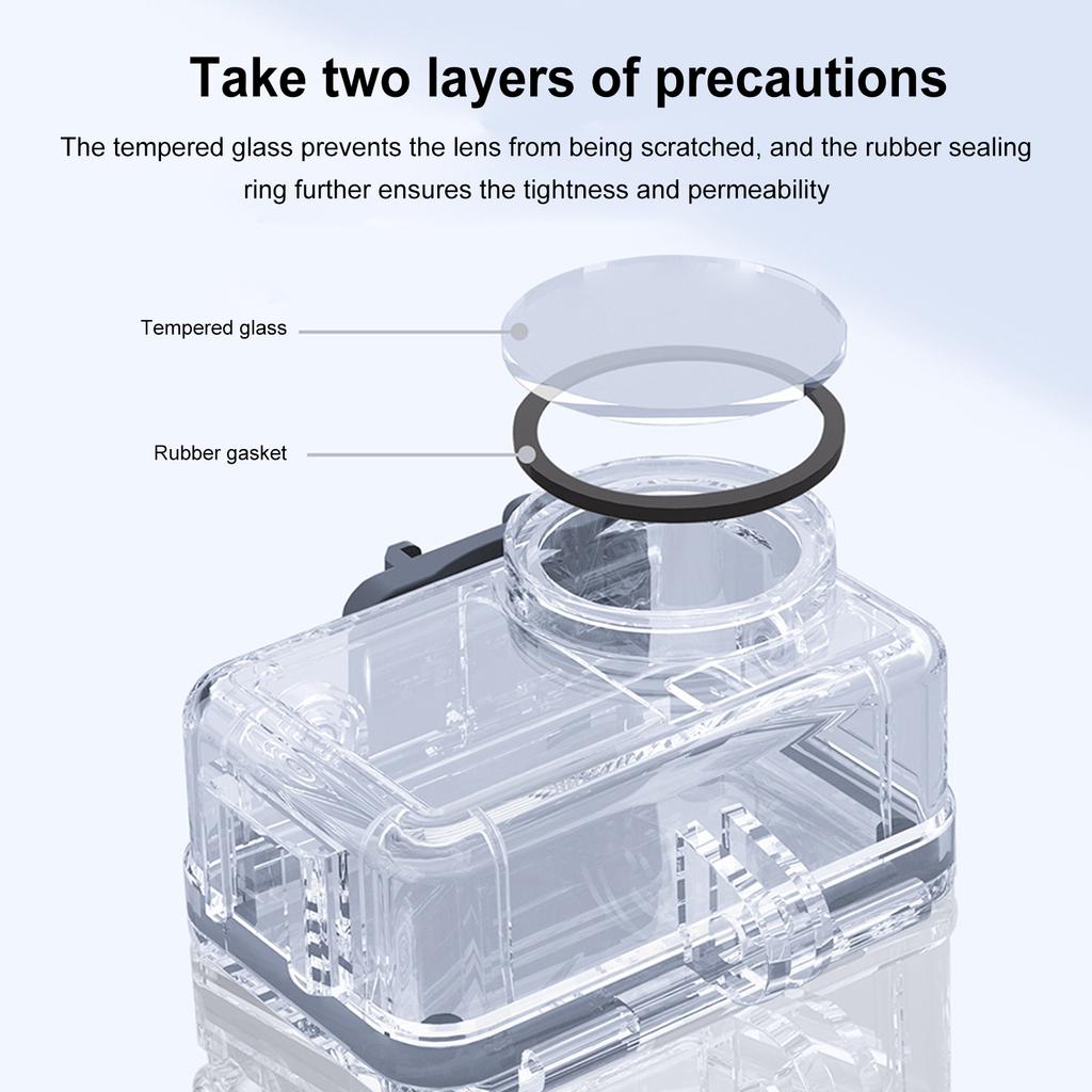 Replacement Waterproof Protective Housing for  Action5 Pro/4/3 Outdoor Travel Tourism Waterproof Housing Case Lightweight