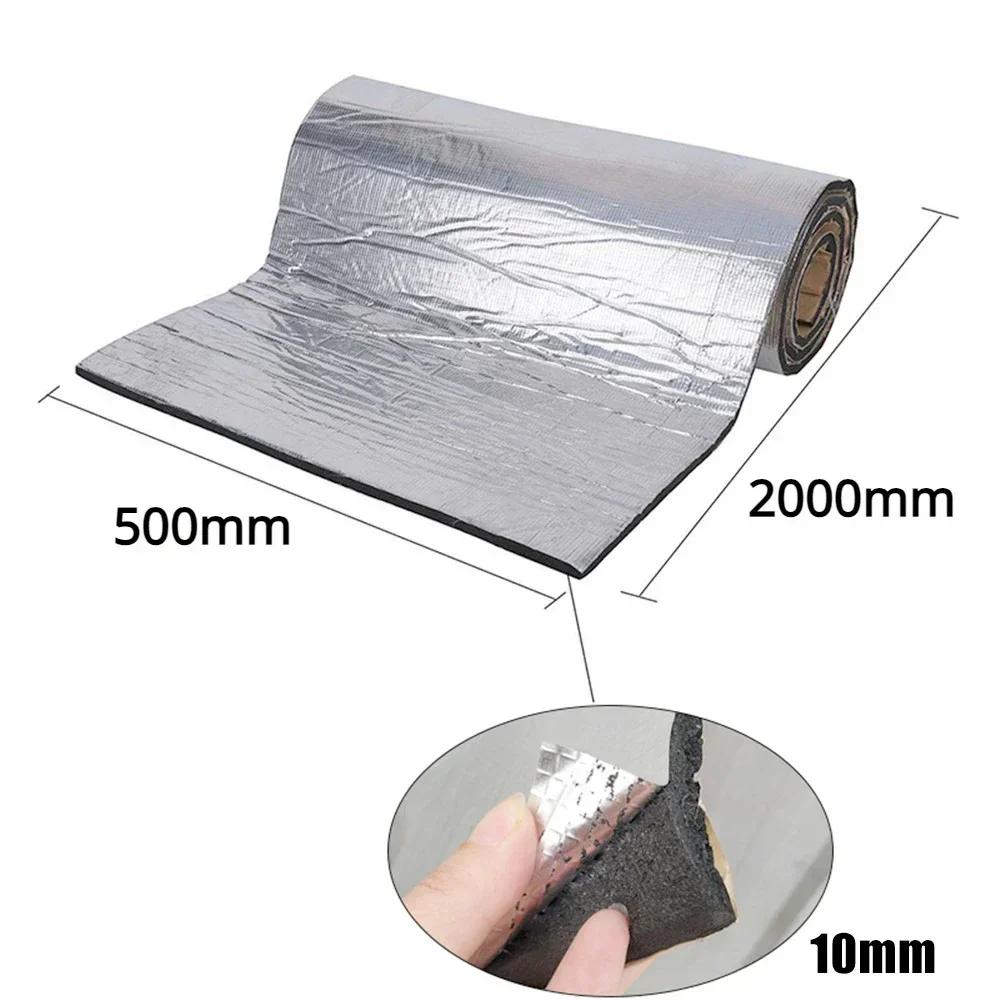 5/10mm Car Soundproof Mat Proofing Deadener Heat Noise Insulation Deadening Mat Hood Closed Cell Foam Accessories Multiple sizes