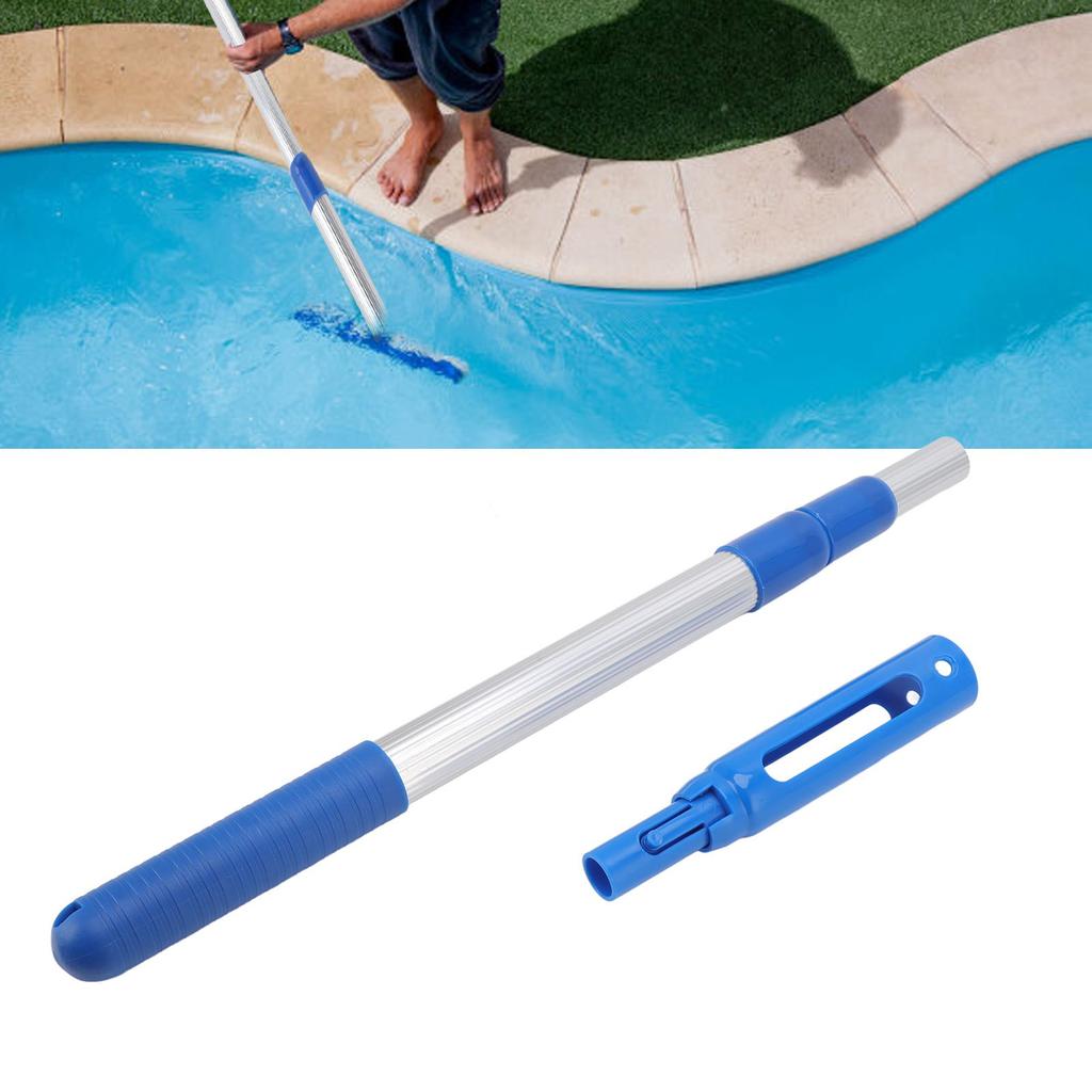 Schwimmbadstange, 3-teilige Teleskopstange, Aluminium, abnehmbar, Zubehör zur Schwimmbadreinigung