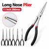 1Pcs 280mm Long Handle Circle Nose Pliers Multi-Functional Pliers for Industrial DIY Car Repair