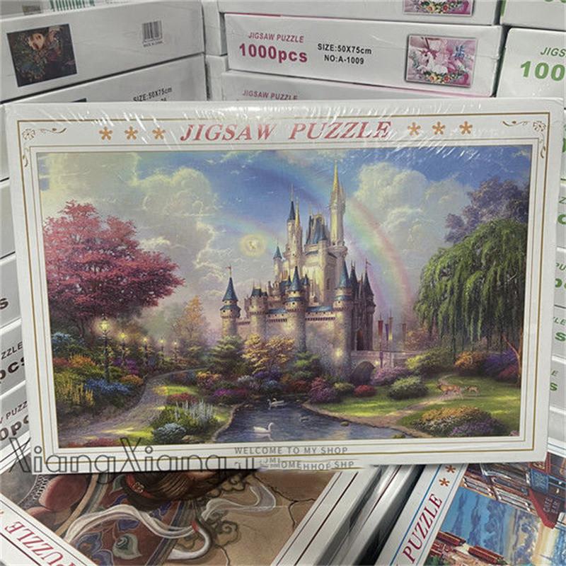 1000 stukjes Black Hell Legpuzzel Puur Zwart creatief doe-het-zelf puzzel Creativiteit Stel je speelgoed voor Magische puzzels geduld speelgoed