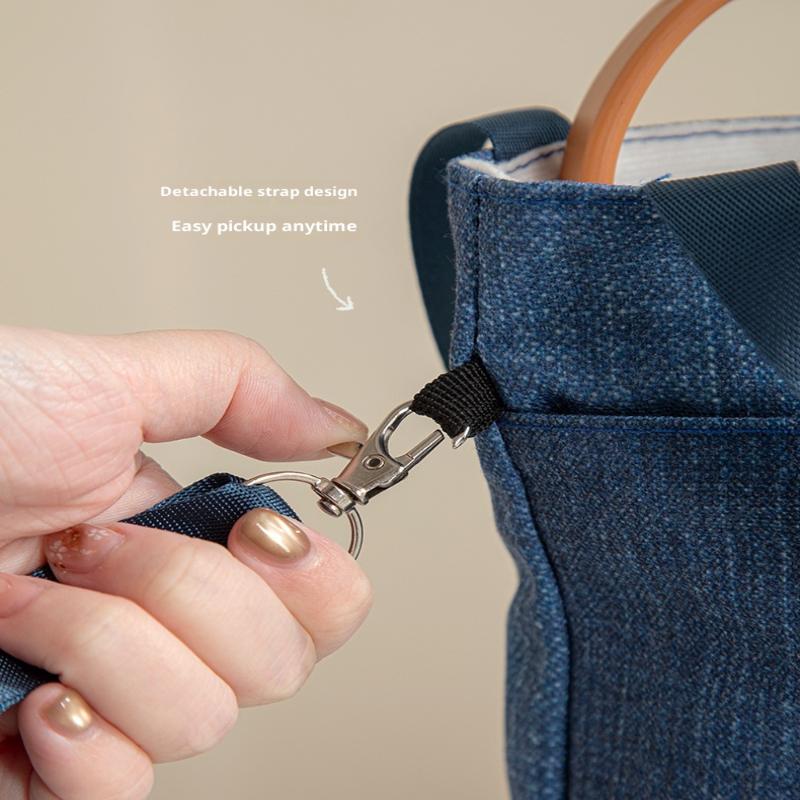 Portable Water Bottle Bag Adjustable Shoulder Strap With Mobile Phone Bag Milk Tea Tote Bag Water Bottle Cover