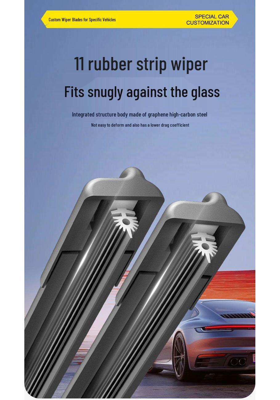 Mercedes GLC300 Eleventh Floor Silent HD Front Window Wiper Rubber Strip Durable Pair Front Wiper HD Silent for Mercedes GLC