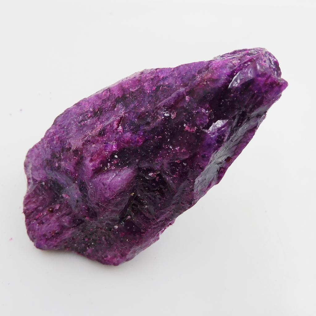 CERTIFIKOVANÝ Fialový Safír Hrubý 147,90 ct Přírodní Ne broušený Volný Drahokam