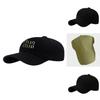 Fashion Solid Color Gold Letter Decoration Neutral Casual Sunshade Baseball Cap For Outdoor Casual Wear