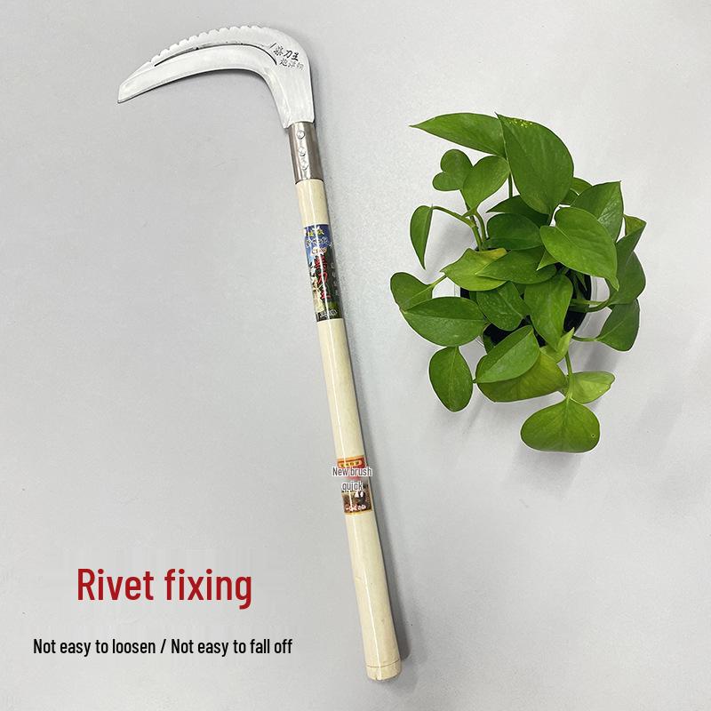 

Manganese Steel Scythe: Durable Long-Handled Grass Cutting Knife for Agricultural Use