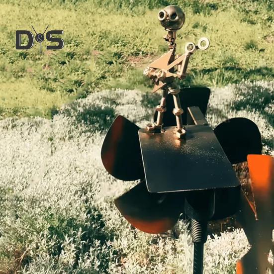 Gitarist de Grădină Moară de Vânt Metal Făcută Manual Sculptură Gitarist Rock Om Muzical Rotator de Vânt pentru Iubitorii de Muzică Cadou Decor Curte Gazon