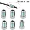 Kits Metric Nuts Cylinder Fittings M12mm X1mm Silver Unions Master 3/16" Pipe Brake Cable Connector Brand New Car Accessories