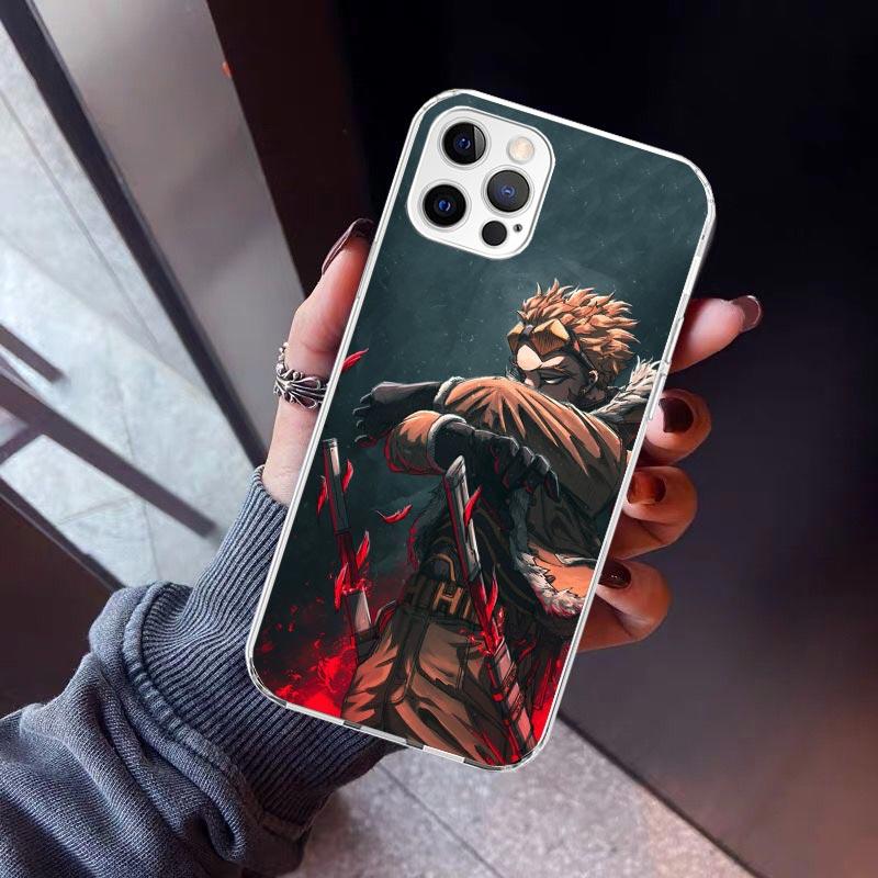 

Hawks MHA My Hero A-Academy Phone Case For iPhone 17 Air 11 13 Mini 14 15 Plus 16 12 Pro Max 16E SE 7 8 Pattern Soft TPU Back Co iPhone 13 Pro Max
