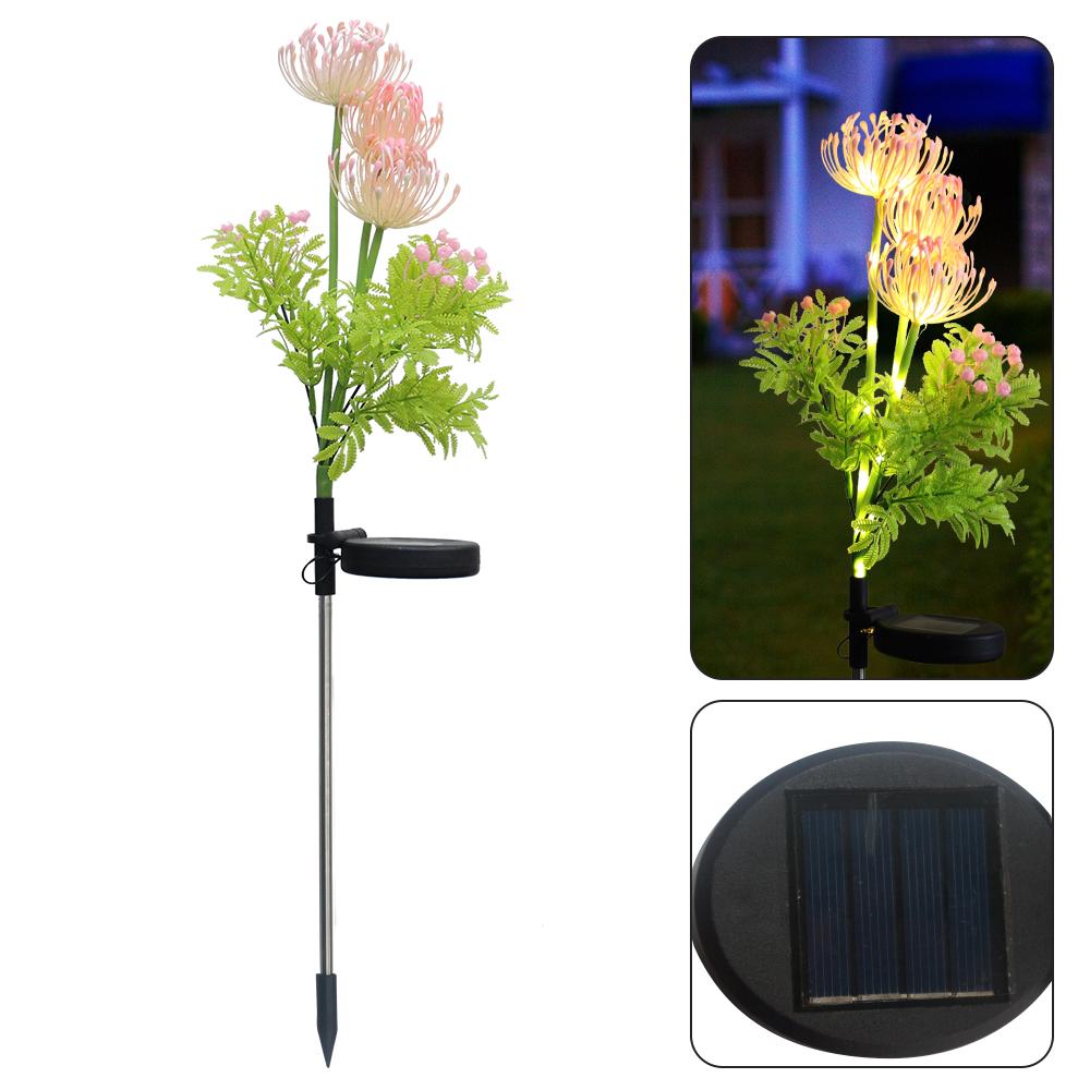 

Solar Garden Flowers Lights Garden Decoration Yard Decor with Glowing Flowers & Stem Outdoor Lights Stake Lamp Lawn Lights
