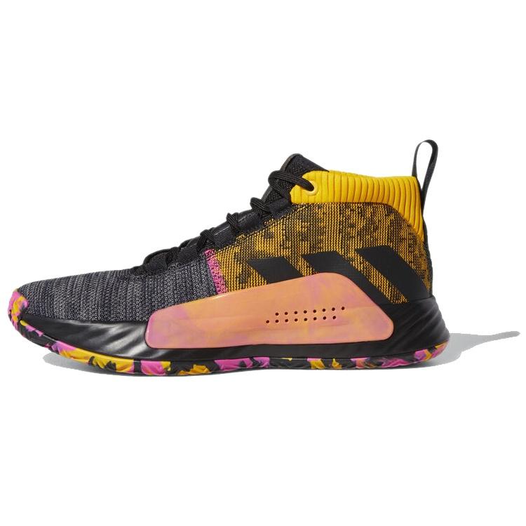 adidas Dame 5 Core Black Shock Pink Men s EF9367 EU 42⅔