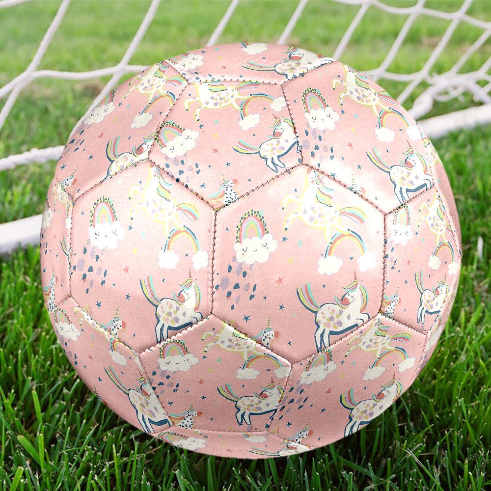 1pc Unicorn Fantasy World Size 5 Soccer Ball Professional Match Training Football Indoor &Outdoor Sports Ball Lightweight Durable c6581