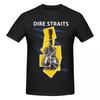 Unisex Dire Straits Awesome T Shirt Vintage Oversized Oneck Cotton Sleeve Custom Shirts