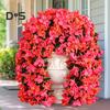 2Pcs Hanging Artificial Bougainvillea Speetabilis UV Resistant Realistic Fake Flower Wedding Party Indoor Outdoor Garden Yard Wall Hanging Faux Bloom