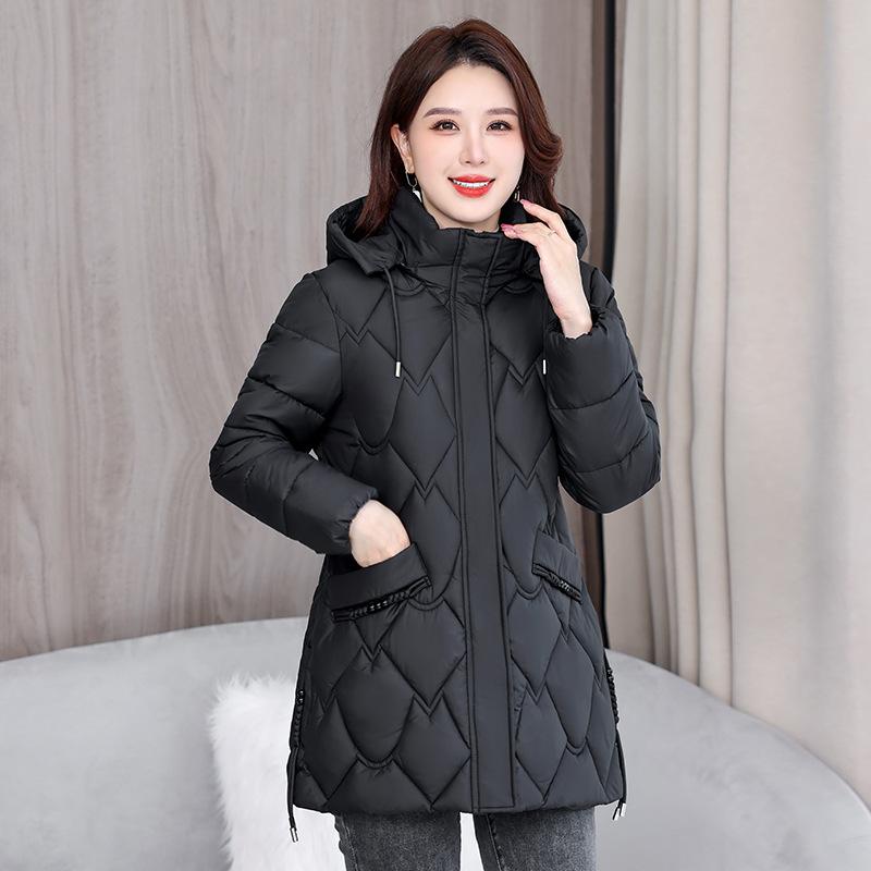 2025 winter down cotton coat short fashionable women autumn and winter coat large size