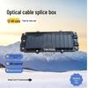 Dual-Entry 12-Core Fiber Optic Splice Closure Kit with Fusion Splicing, ABS+PC Compact Connector Box