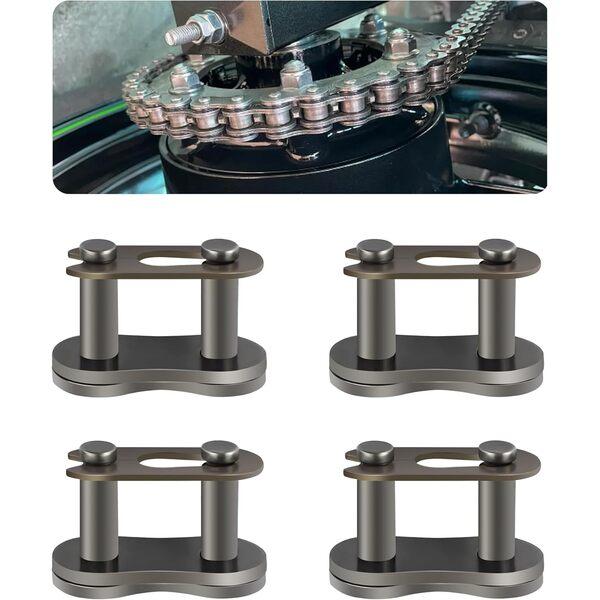 4 Pieces 420 Master Link Connector, Suitable Motorcycle Chains Bicycle Chains, Universal Chain for Mountain Bikes, Bicycles, and Motorcycles