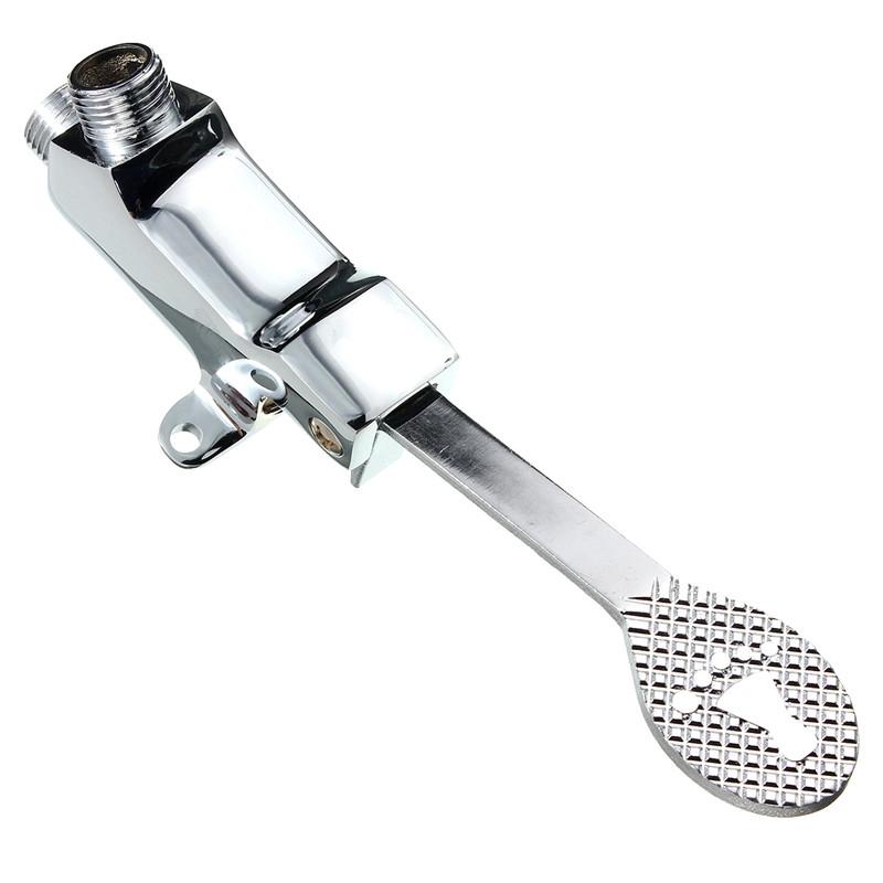 New Bathroom Laboratory Basin Faucet Tap Copper Foot Pedal Brass Basin Mixer Water Faucet Taps Single Cold Water