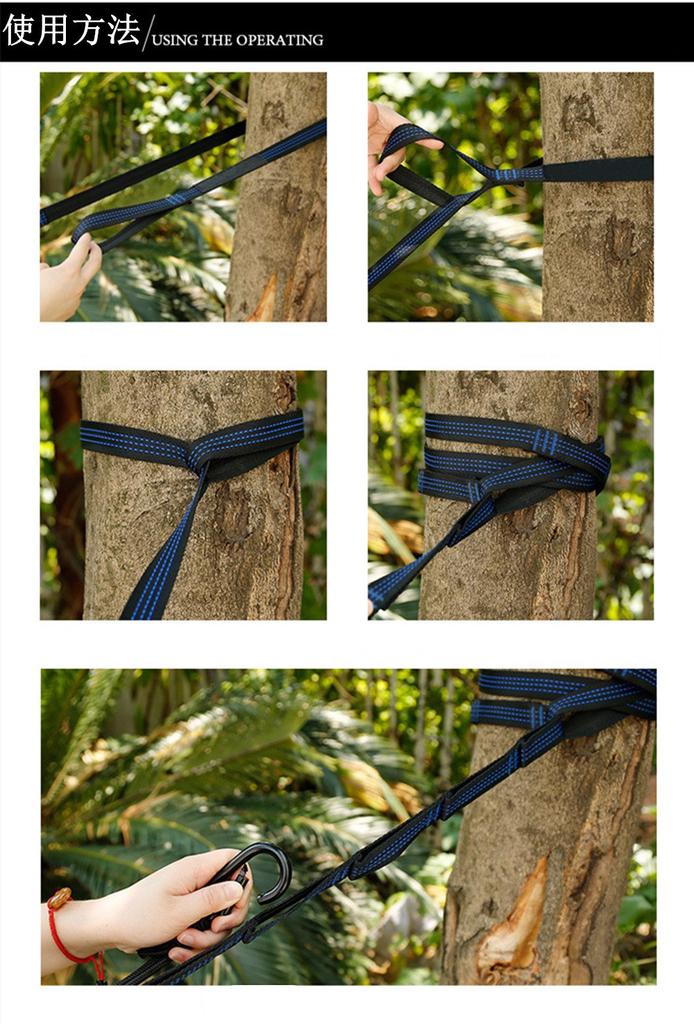HOMEME Hammock Belts and Set of 300cm 19 500kg Weight for Camping and Outdoor Includes Storage Bag Straps, 2, Long, Nodes, Capacity, Use,