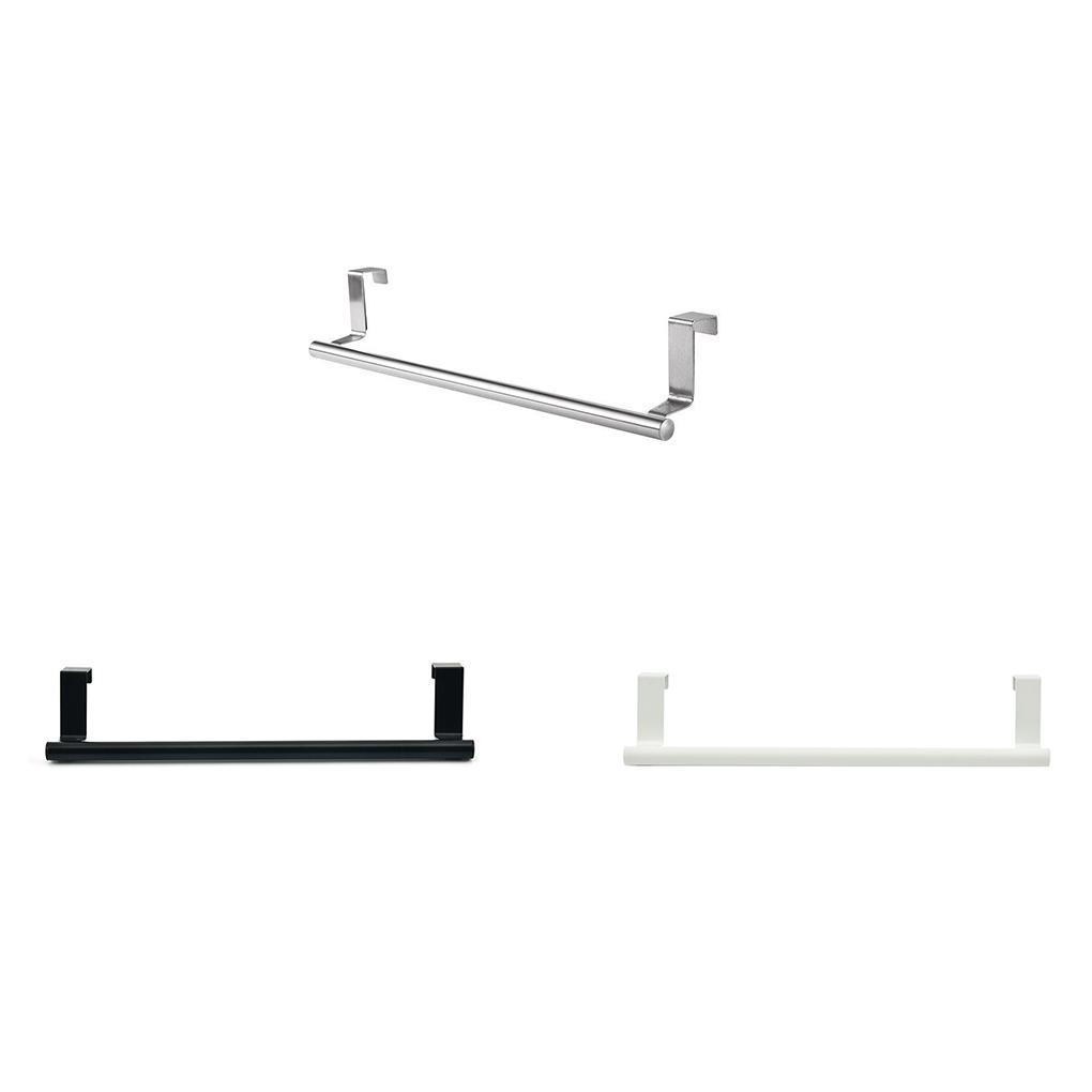 Towel Rack Stand Stainless Steel Cabinet Door Universal Hanging Rod Punch-Free Holder Kitchen Household Bathroom