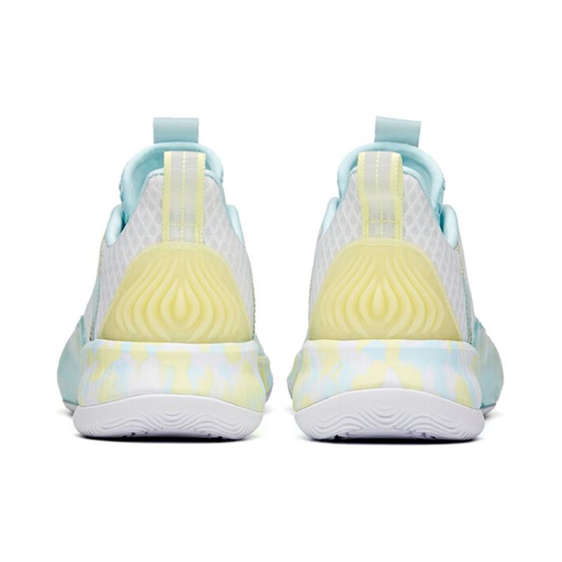 Anta Light Cavalry 6 Anti-Slip Wear-Resistant Low-Top Basketball Shoes White Blue Green Sneakers 112121605-7