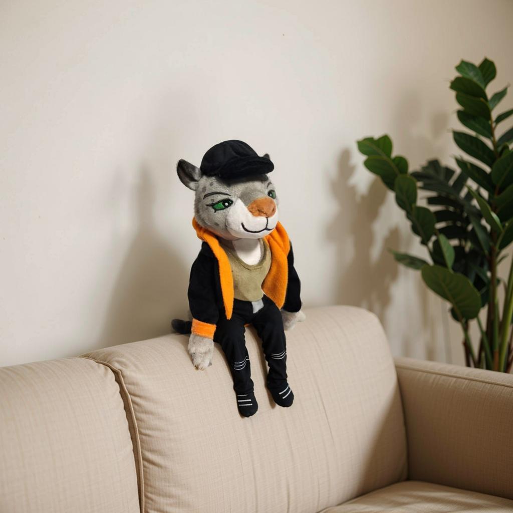 Roztomilá plyšová panenka jako dárek kreslená dětská hadrová panenka