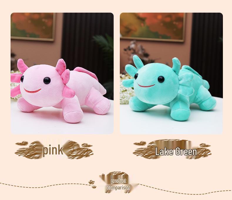 Axolotl Plush Doll: Multi-Color Four-Cornered Style