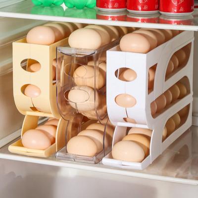 Automatische Rolende Eierhouder voor Koelkast 3-Laags 4-Laags Eierdispenser Ruimtebesparende Eierorganisator