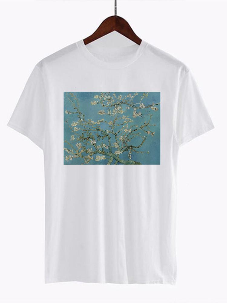 Unisex Van Gogh Van Goghing Van Gone Meme Funny T Shirt Hipsters Cute Tee z nadrukiem