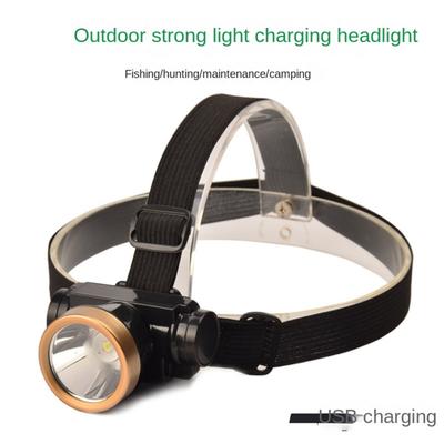 Charging Night Fishing Head Lamp Head-mounted Lightweight Headlight Bicycle LED Strong Light Work Headlamp Outdoor Lighting