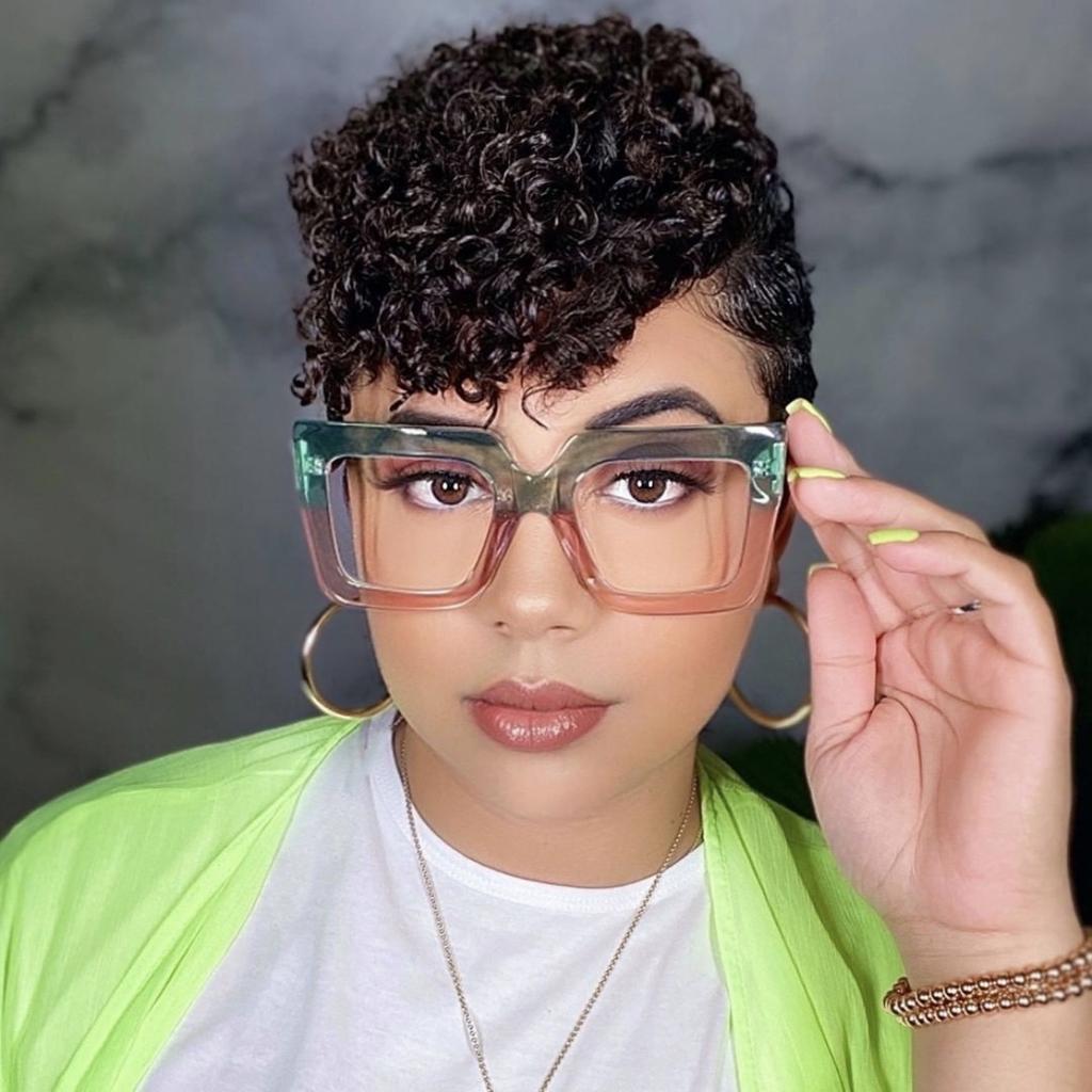 Vintage Oversized Square Reading Glasses Women Myopia Customize Prescription Optical Lens Anti Blue Light Photochromic Frame