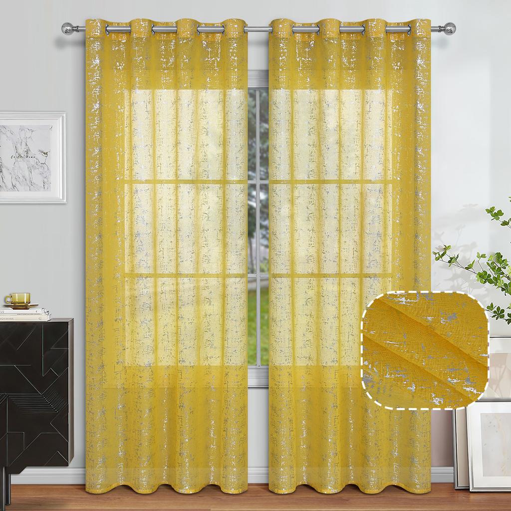 2025New Curtains Semi-Shading Window Screen Hot Silver Window Screen Bedroom Living Room Balcony Curtains