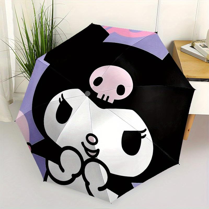 

Kuromi,Skull Automatic opening and closing folding umbrella with 8 rib frame and compact travel design,perfect for all occasions | Stylish
