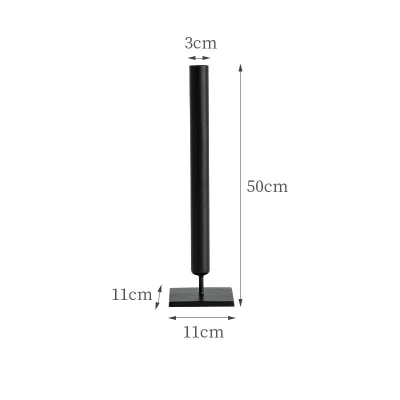 

Черная металлическая ваза для цветов для украшения дома и офиса L