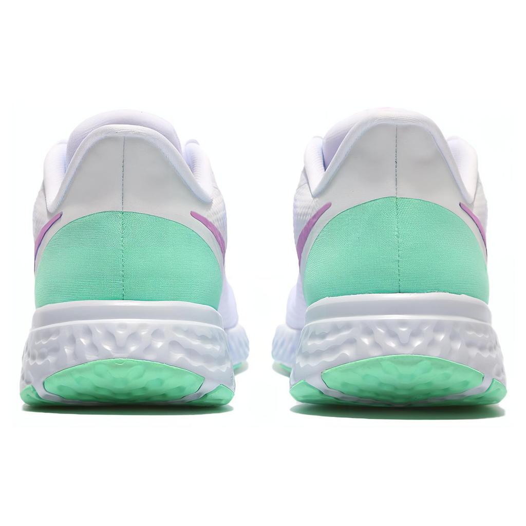 New Nike Revolution 5 'White Green Glow Violet' Women's BQ3207-111