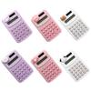 Calculadora linda de dibujos animados de 8 dígitos Mini calculadora de dígitos portátil linda y liviana para hacer trabajos de oficina