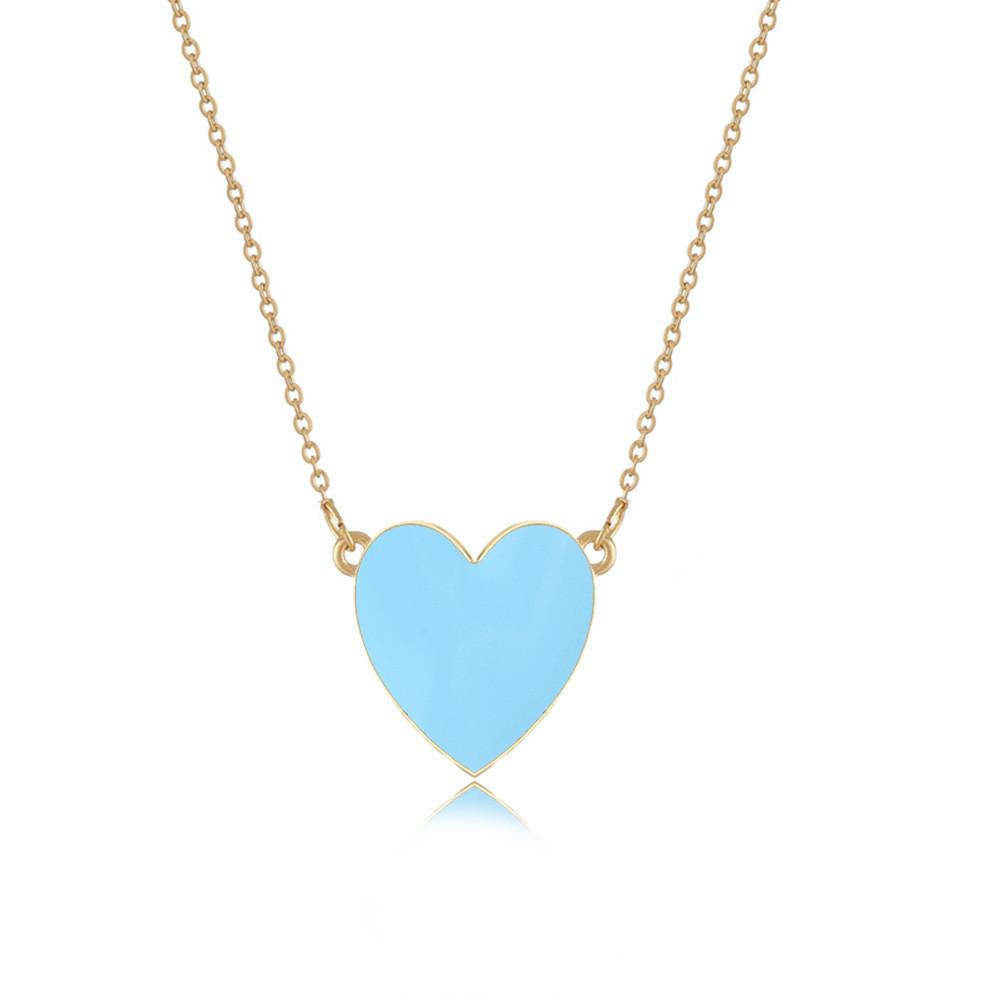 Stunning Drip Multicolor Heart Pendant Necklace For Unique And Accessories Trendy
